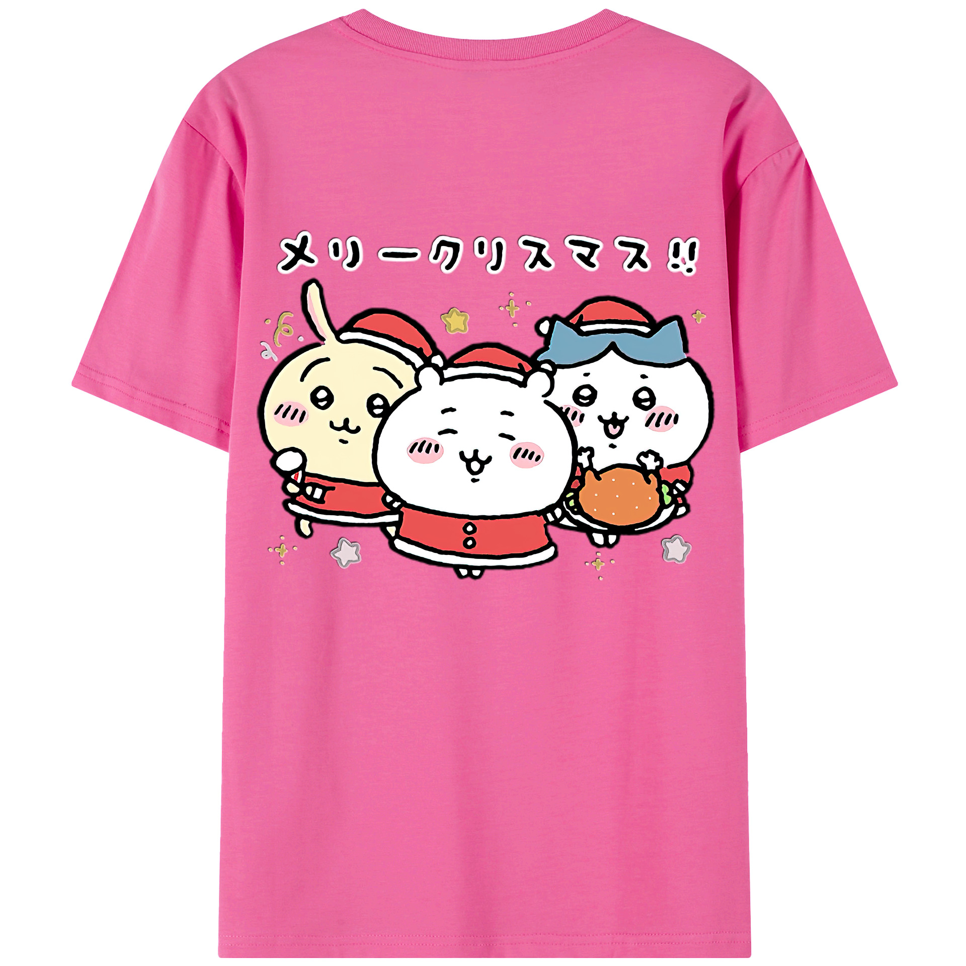 （画像用） ちいかわ ハチワレ Chii-kawa hachiware レディース半袖Tシャツ(バックプリント)